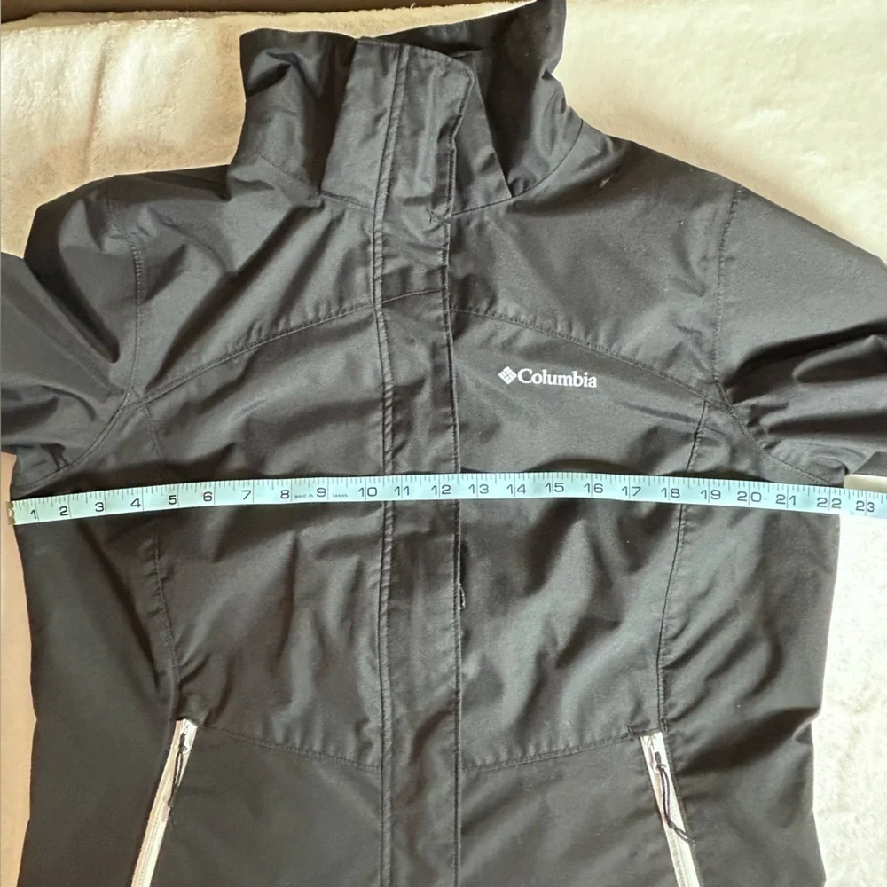 Columbia Women's Black Removable Hood Utility Sport Omni-Tech Jacket Size M - Picture 10 of 13